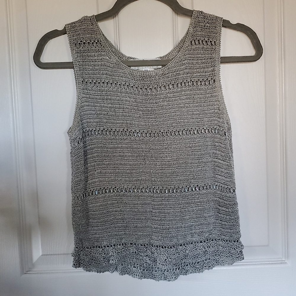 Vintage 90s beaded knit tank